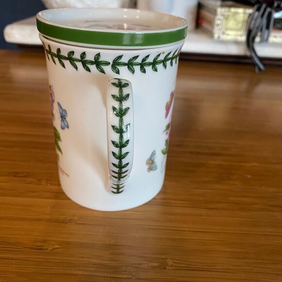 Portmeirion Botanic Garden Sweet Pea 2-Pc. 4" Mug Tea Cup w/ Coaster FLAWLESS - Picture 4 of 9